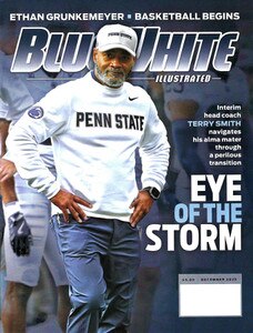 Blue White Illustrated December 2025 cover